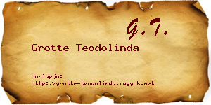 Grotte Teodolinda névjegykártya